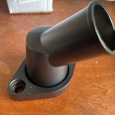 LSA Performance Black Water Neck Thermostat Housing Adapter Swivel SBC