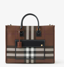 Burberry Medium Freya Tote Brown