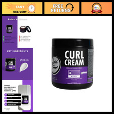 Curl Defining Cream for Men - Anti-Frizz, Hydrating, Lightweight, Nourishing Oil