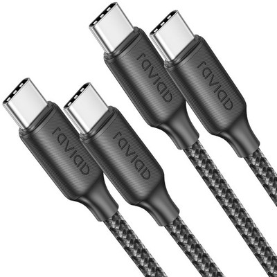 USB C Kabel 100W 1m 2 Stück PD3.0 Schnellladekabel Nylon Geflochten für iPhone
