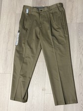 Haggar Premium No Iron Khaki Classic Fit Pants 34W x 29L Brown Med