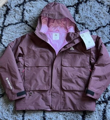 Nike ACG Primaloft storm-fit Hooded Full Zip Parka Jacket Purple Pink Men's Med.