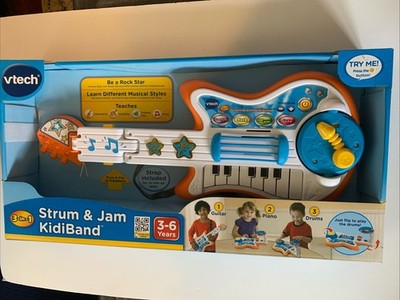 Vtech Be A Rock Star 3 In 1 Guitar Piano Drums Strum & Jam KidiBand Age 3 To 6
