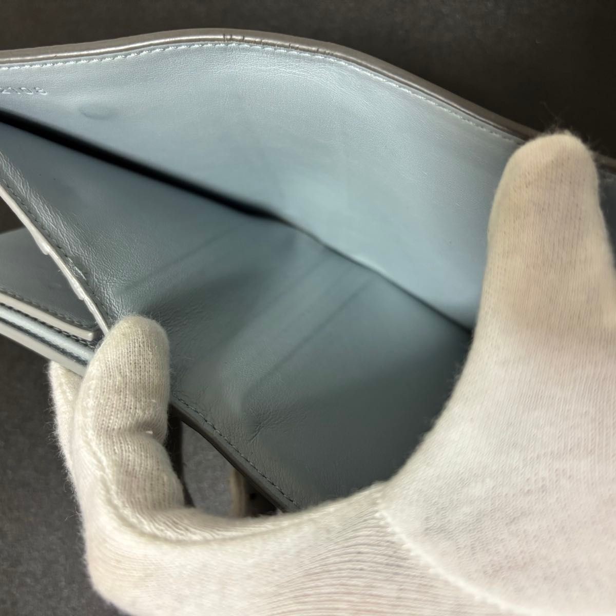 Celine Gray Multi-Function Tri-Fold Wallet Used - image 6