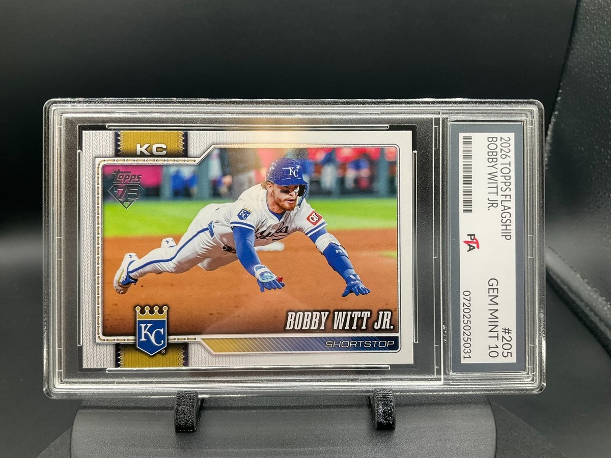 2026 Topps Flagship Baseball #205 Bobby Witt Jr. Graded GEM MINT