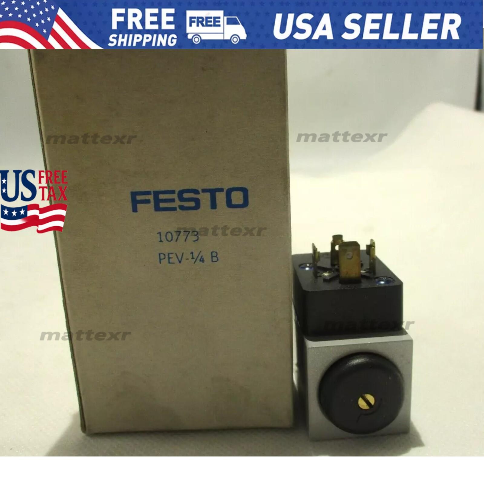 US FREE TAX New Festo PEV-1/4-B 10773 Pressure Switch