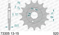 Ritzel Antriebsritzel 15-ZäHne 520-Teilung FüR KTM Duke 390 Bj. 2013