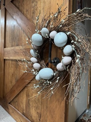 Large Pottery Barn Easter Wreath.