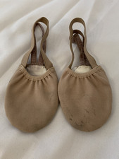 Lyrical Dance Shoes Adult Size Medium Tan Weissmans 2-Way Stretch Canvas