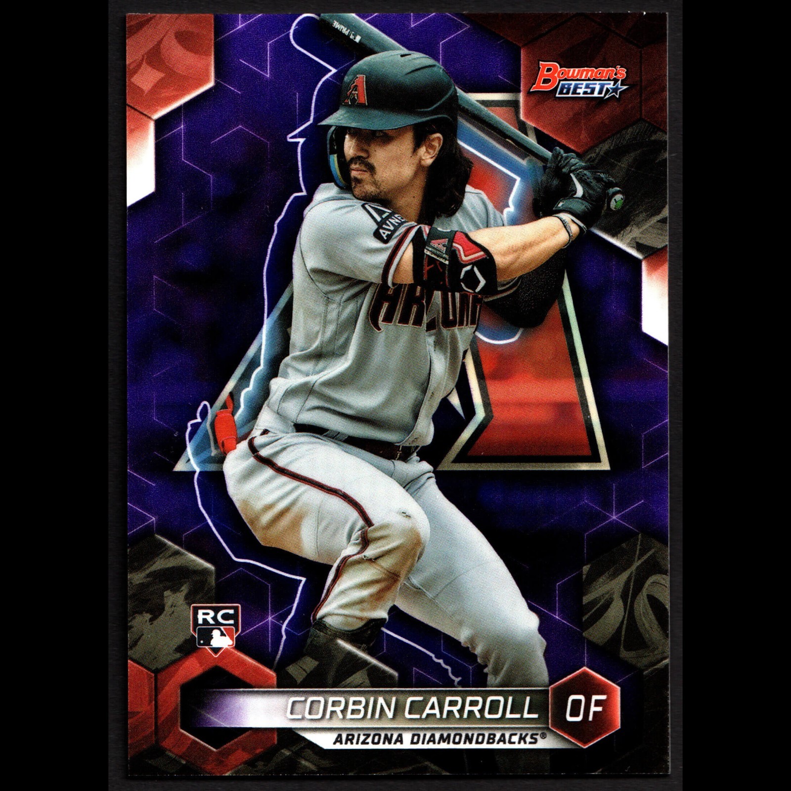 CORBIN CARROLL 2023 Bowman's Best #20 Purple Refractor /250 Rookie RC