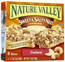 Nature Valley Sweet Salty Nut Cashew Granola Bars 7.4 Oz Healthy Snack Bars