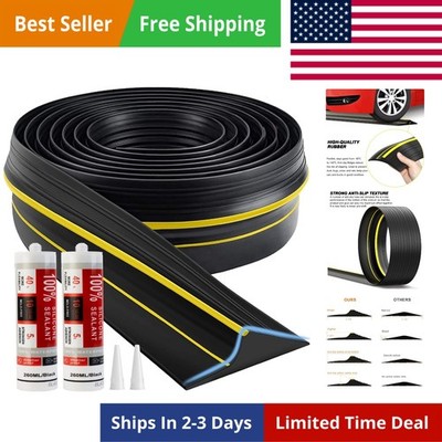 Universal Garage Door Threshold Seal Strip 20FT Kit, Bottom Waterproof Rubber...