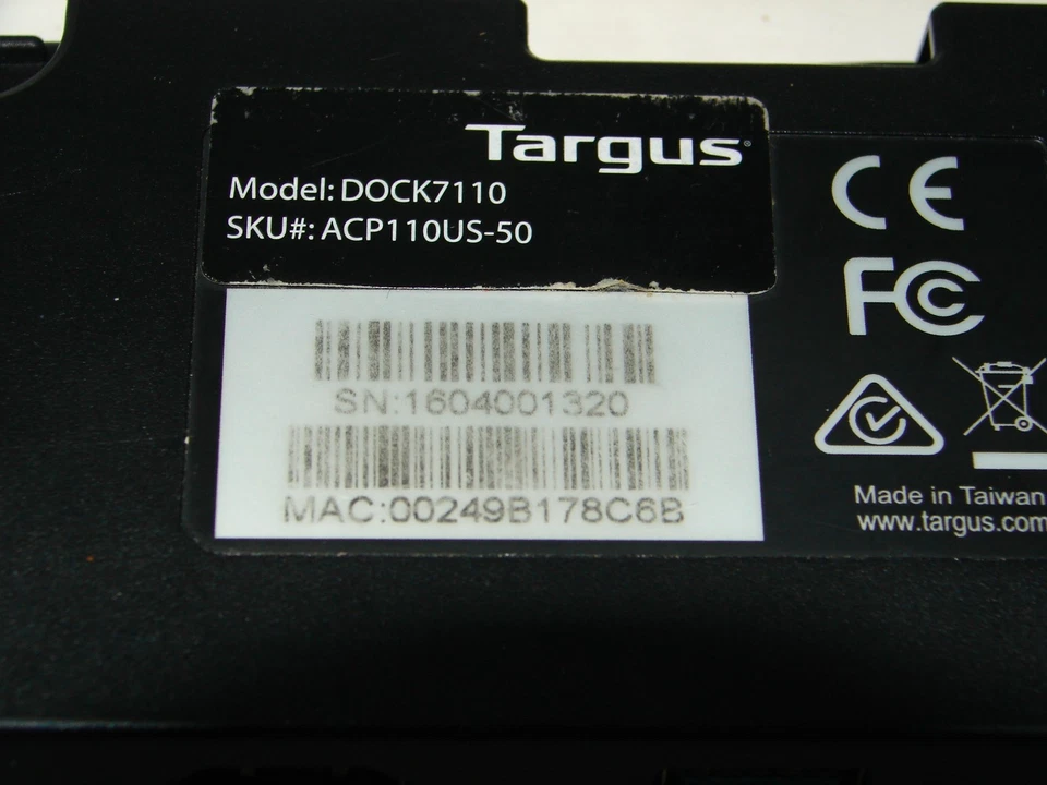 Targus VersaLink Base Universal USB 3 Única 2K Doble Pantalla Adaptador USB C incl. Foto 4 de 4