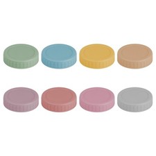 Vaincre 8PCS Mason Jar Lids - Colored Plastic Mason Lids Regular Mouth, Leak Pro