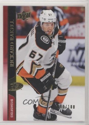 2020-21 Upper Deck UD Exclusives 99/100 Rickard Rakell #5 a3q