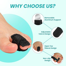 Hammer Toe Corrector for Women  Men - 4 Pcs Adjustable Hammer Toe Straighten...