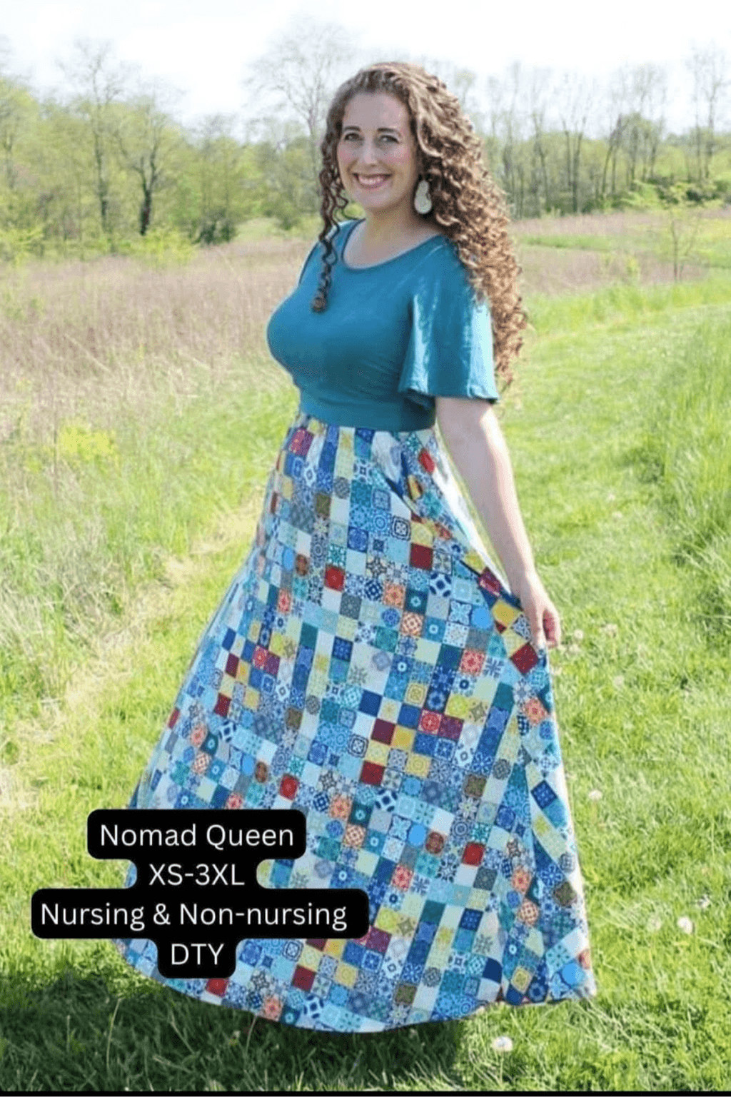 Super Cute Dresses Ringger patchwork Nomad Queen … - image 1