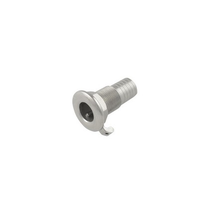 Edelstahl Hautverschraubung 18 mm Schlauch Boot Marine Schott Ablauf SKF12