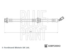 BLUE PRINT Bremsschlauch ADBP530043 für NISSAN TRAIL 3 QASHQAI 2 J11 DIG dCi T32
