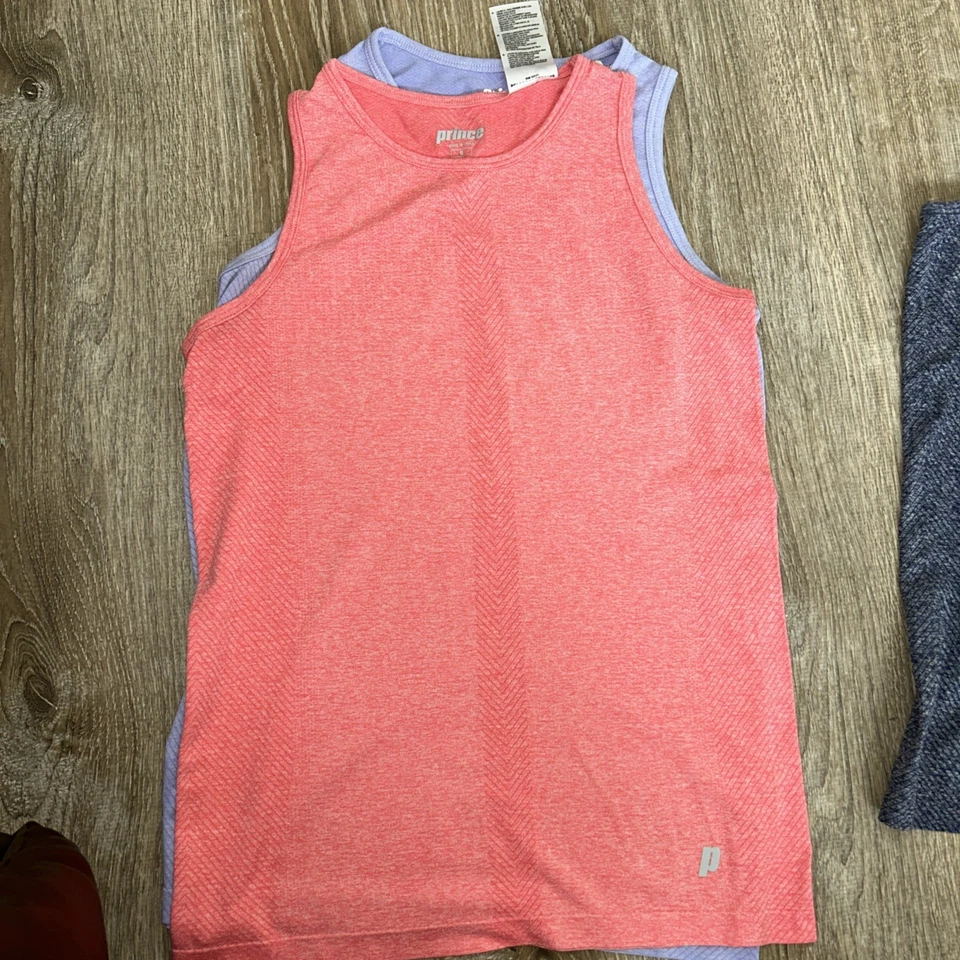 Paquete Prince Camiseta sin mangas de tenis para mujer, pequeña, azul, rosa, púrpura Foto 3 de 4