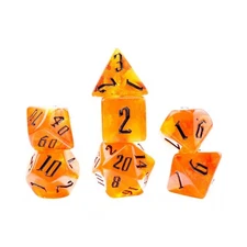 Sirius Dice Poly Set - Fire Nebula (8) New