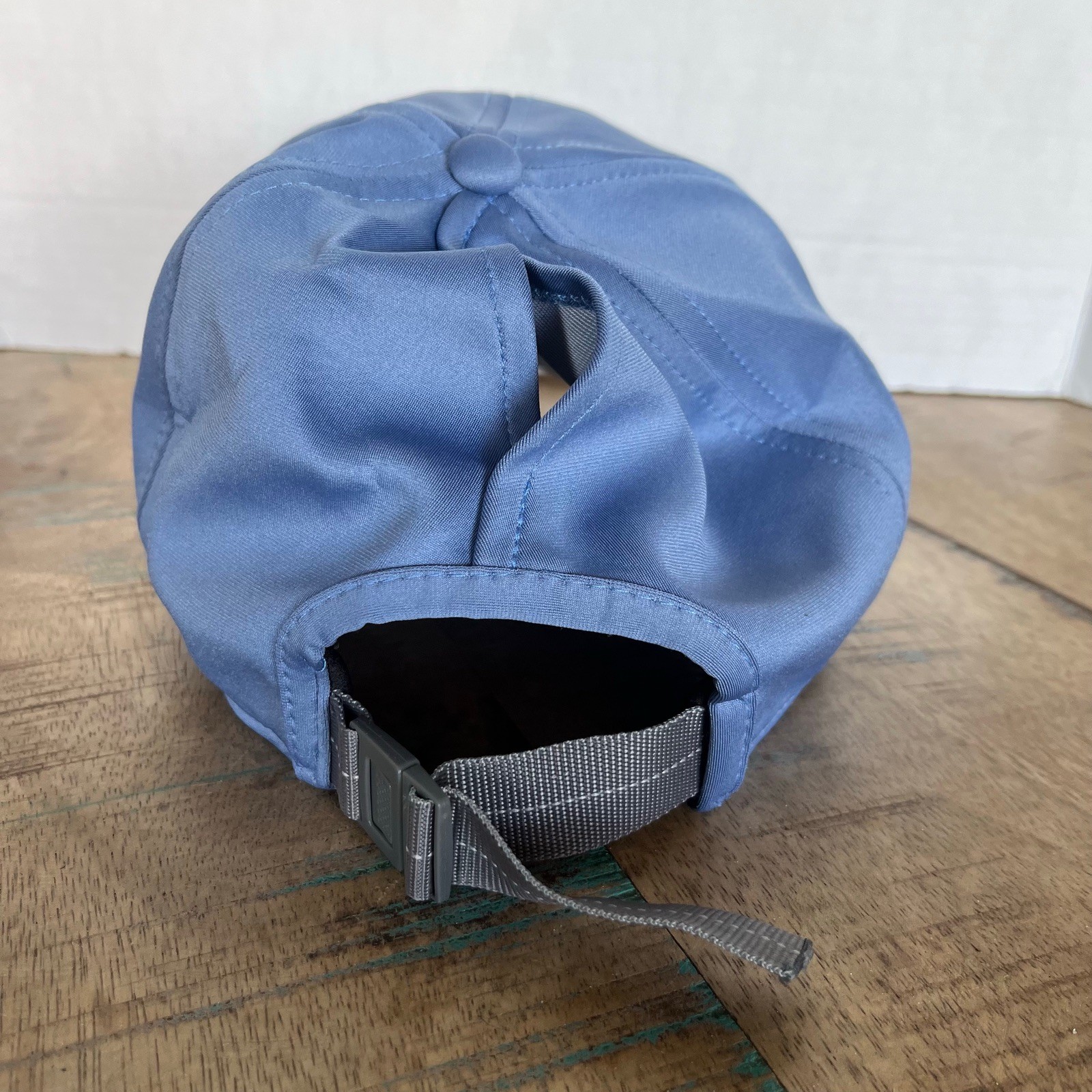 Solid Light Blue Hat Ponytail Adjustable Adult Si… - image 4