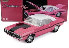 Greenlight 1/18 Dodge Challenger R/T 440 Six Pack Coupe 1970 Pink White 13699
