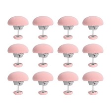 12Pcs Duvet Pin Duvet Clips, Cotton Quilt Cover Pin Clips with Fabric, Pink