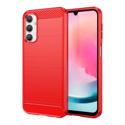 Handyhülle Schutz Case für Samsung Galaxy A24 4G Cover Etuis Bumper Carbon Neu