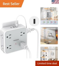 Multi Plug Outlet Extender, Outlet Splitter with 8 Sockets and 3 USB 1 USB C,...