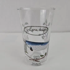 Anthropologie Molly Hatch Juice Glass Collectible Narwhal You Are Magic Drinking
