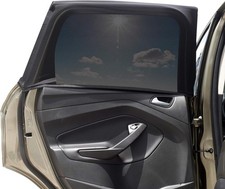 Window Sun Shade Cover - 2 Pack Breathable Mesh Rear Side Medium-Rear Window