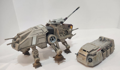 Star Wars Micro Galaxy Squadron AT-TE And Troop Transport Attack of Clones Loose