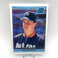 1992 Donruss Rated Rookie Jeff Juden #405 Astros Pitcher Baseball Card Near Mint. rookie card picture