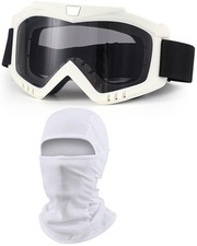 Dirt Bike Goggles with Balaclava for Motorcycle, ATV, Ski  Motocross Racing