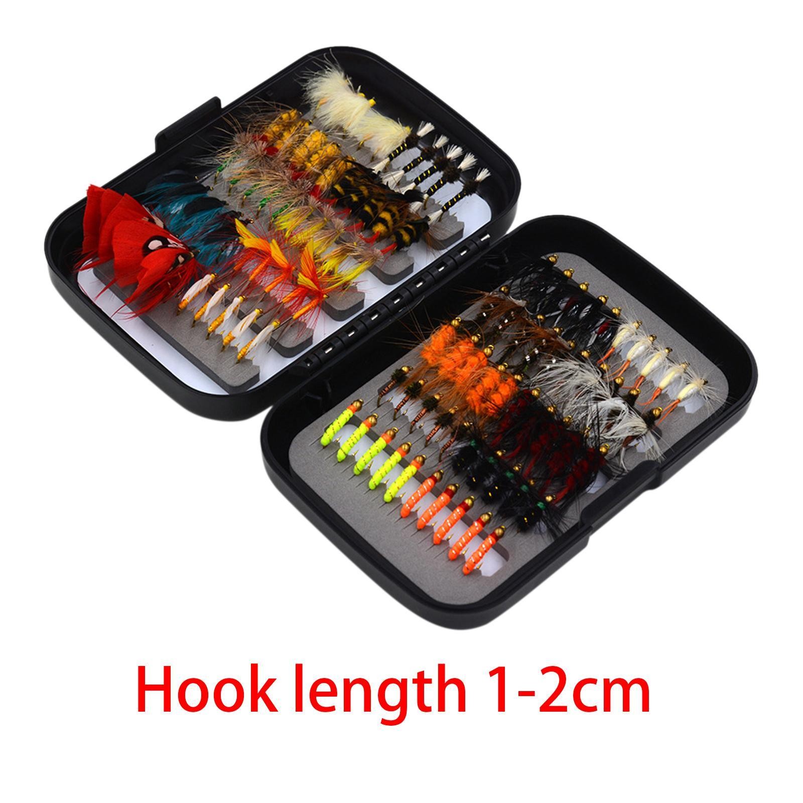 100 Pieces Fly Fishing Fly Assortment Fly Fishing Accessories Handmade with - Image 2
