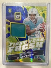 2024  Optic - First Year Fresh Jaylen Wright #FYF-JWT Blue Hyper Prizm (MEM, RC)