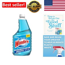 Sustainable 32 Oz Glass Cleaner Spray for Streak-Free Shine - Blue Scent 0.28 per fl oz