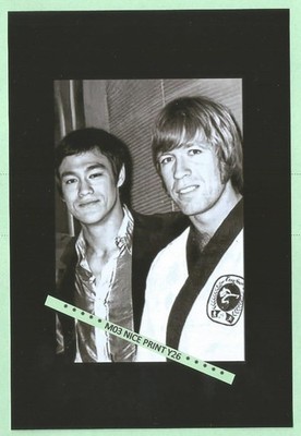 Found 4X6 Photo of Bruce Lee and Chuck Norris Kung Foo Fighting Martial Arts