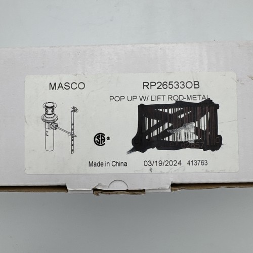 Masco Delta Faucet RP26533OB Bathroom Metal Drain Assembly Venetian Bronze
