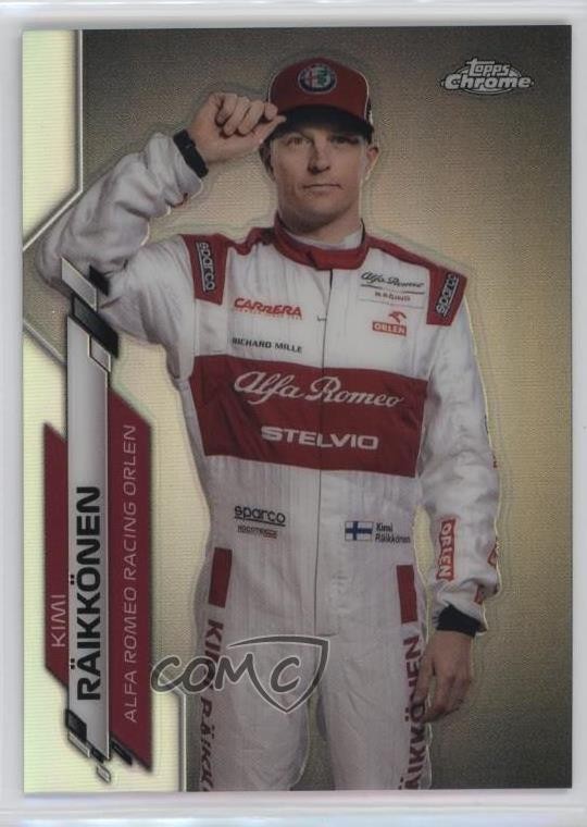 2020 Topps Chrome Formula 1 F1 Racers Refractor Kimi Raikkonen #15 0v2h