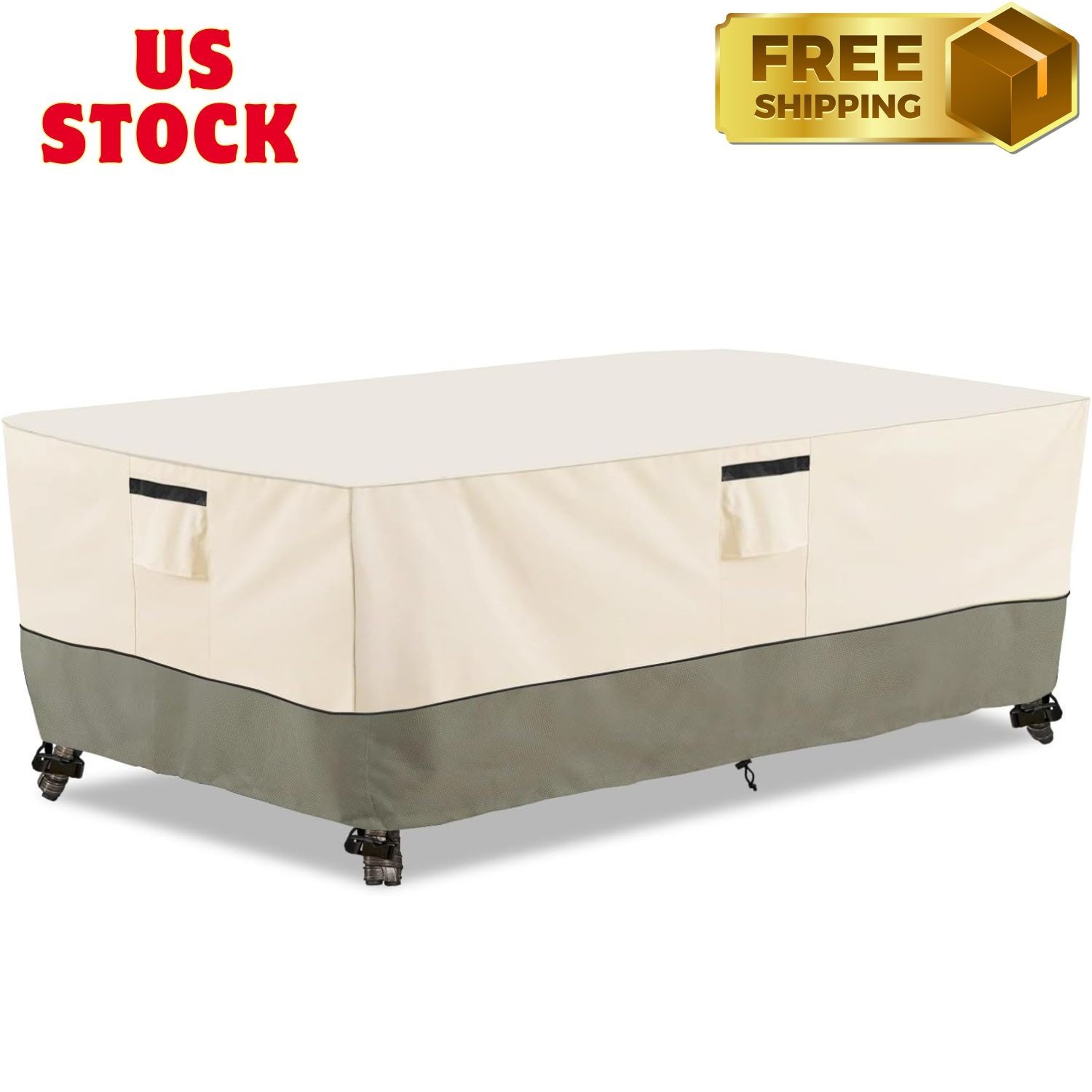 84 Inch Rectangular/Oval Patio Table Cover,Heavy Duty Waterproof Outdoor Table