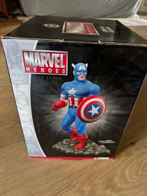  CAPTAIN AMERICA Marvel Hereos Corgi Limited Edition Metal Statue 