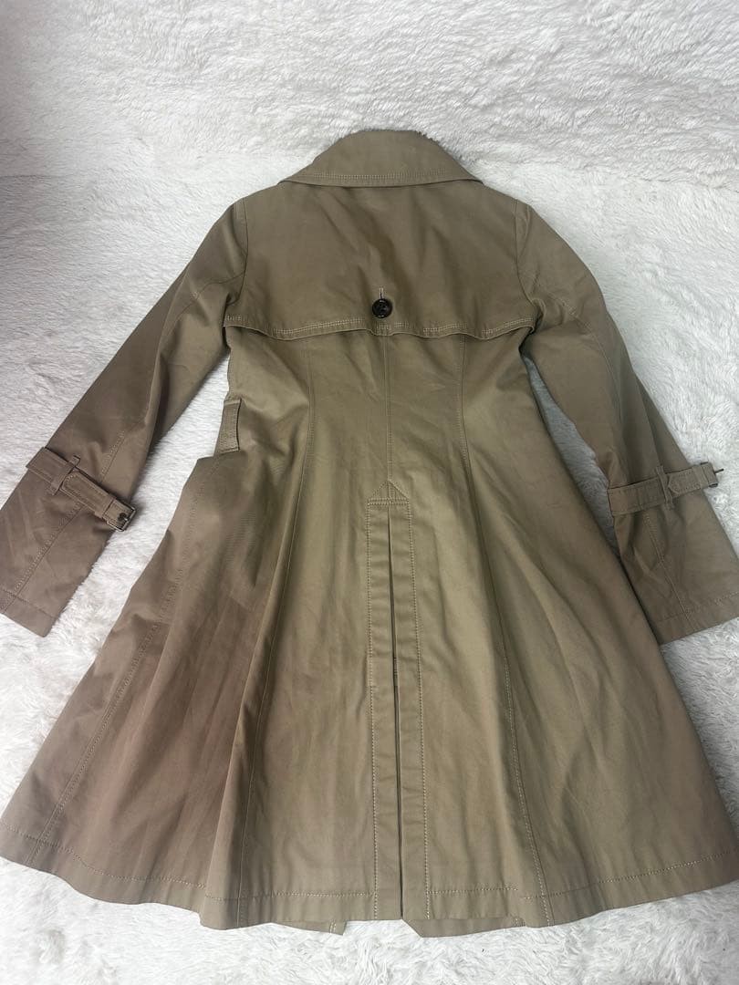 BURBERRY BLUE LABEL Trench Coat Beige Nova Check US S Mid Vintage Japan thumbnail 19