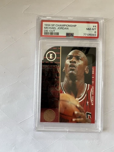 Michael Jordan Die-Cut SP Chicago Bulls 1994 SP Championship PSA 8