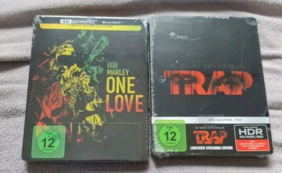 Trap Steelbook 4K Ultra HD + Bob Marley One Love 4k Uhd Steelbook