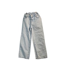 Cat  Jack Kids Light Wash Straight Leg Denim Jeans Blue Size 10 Elastic Waist