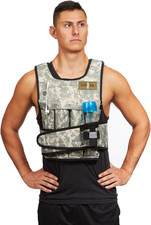 20LBS - 140LBS Adjustable Weighted Vest with Shoulder Pads Option for Men and Wo