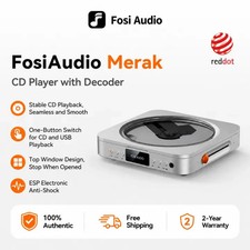 Fosi Audio Merak CD Hi-Fi Player with CS43131 DAC Headphone Amplifier CD Ripping