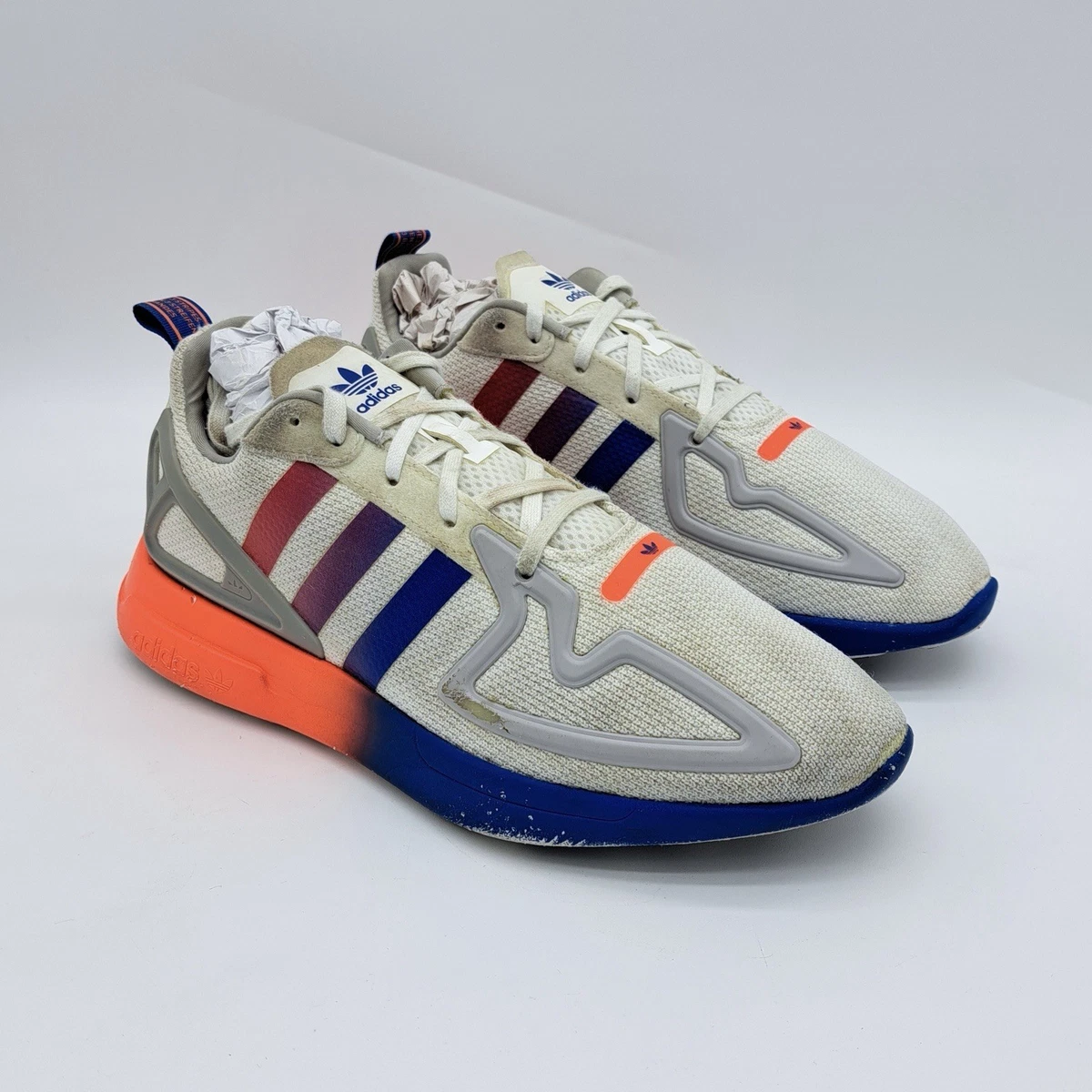 Preços baixos em adidas ZX 2K Flux Gradient Sole - Cloud White | eBay